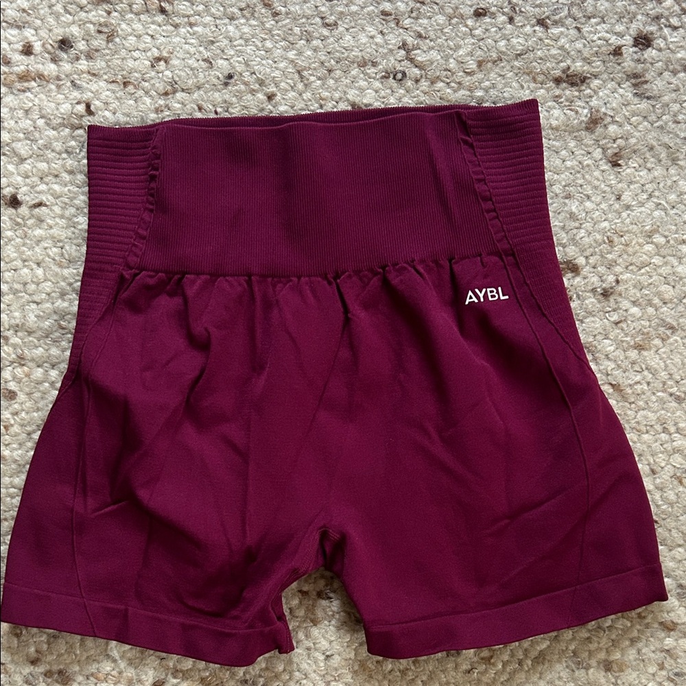 AYBL Balance V3 spandex shorts - deep wine red